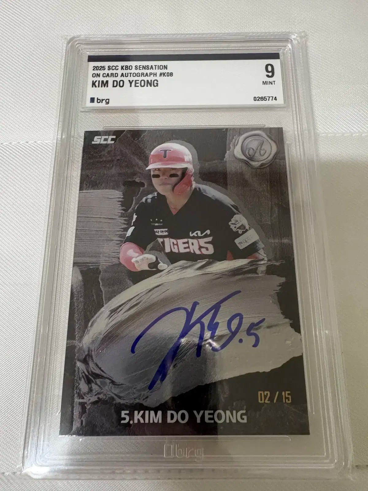 2025 KBO SCC センセーション キム ドヨン DOYOUNG 単オート カード brg 9