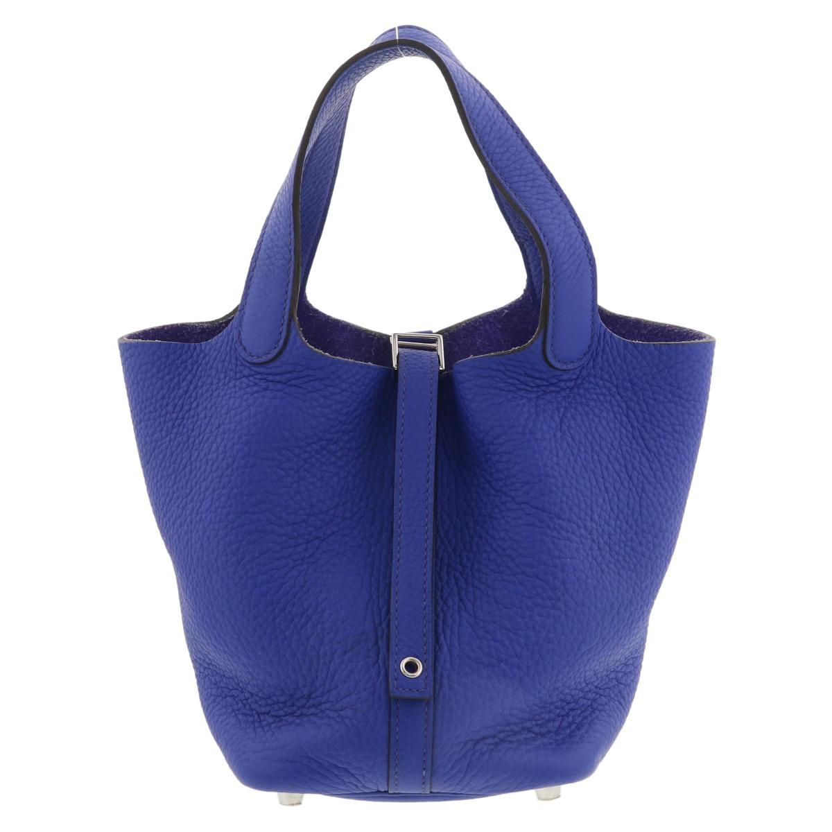 希少【HERMES】ピコタンロックPM ハンドバッグ ブルーザンジバル HERMES （エルメス） ピコタンロック PM バッグ ハンドバッグ