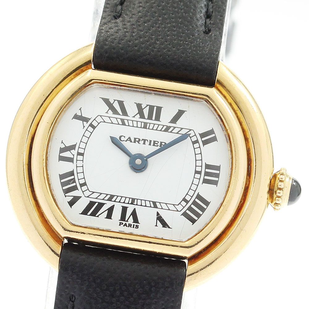 カルティエ CARTIER エリプス 手巻き レディース保証書付き_836093