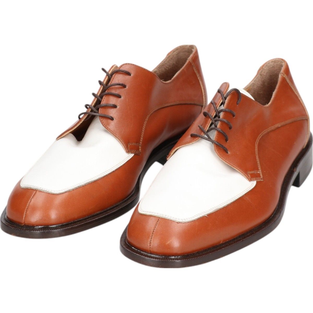 古着 フローシャイム Florsheim IMPERIAL インペリアル ツートン Uチップシューズ イタリア製 9 1/2 メンズ27.5cm相当/saa014283