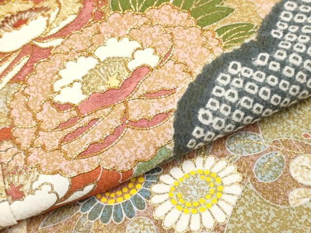 平和屋着物□極上 京友禅の第一人者 松井青々 訪問着 草花文 暈し染め