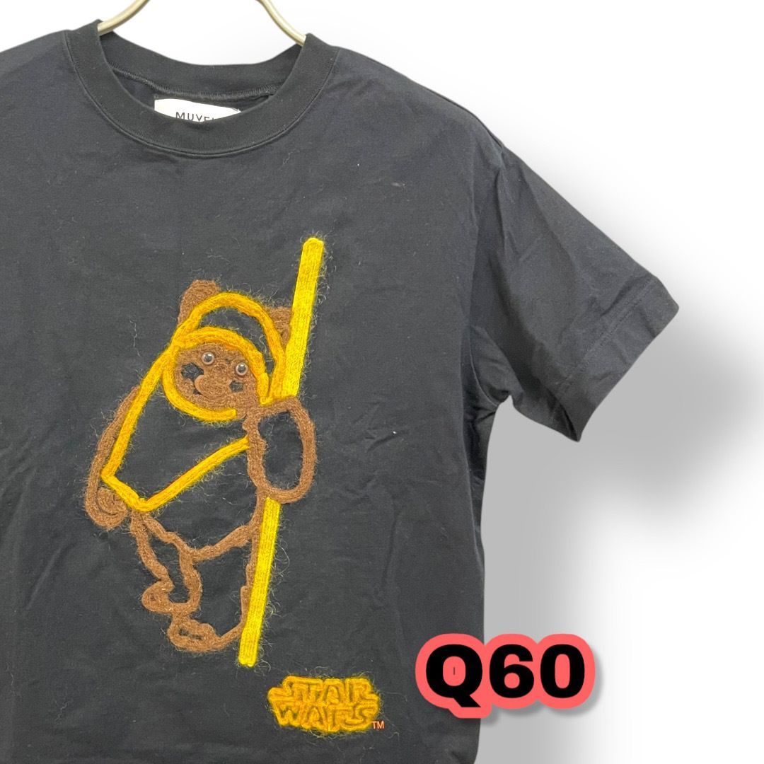 MUVEIL ミュベール キャラクター Tシャツ スターウォーズ S|WARSブラック サイズ38 管理Q60