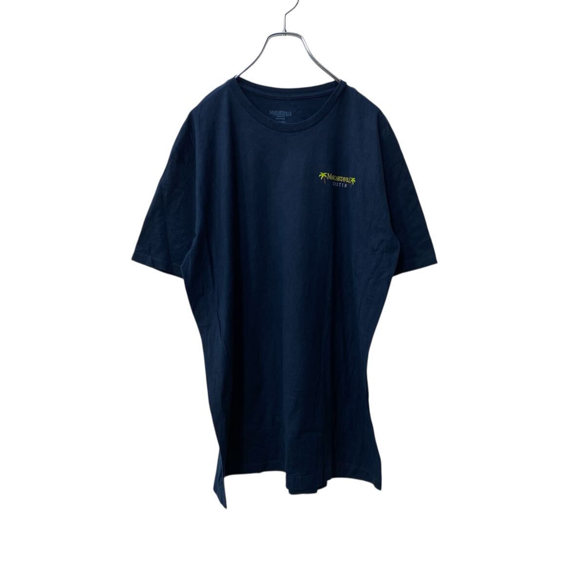 半袖 プリントTシャツ XL ネイビーオウム バックプリント ビッグ