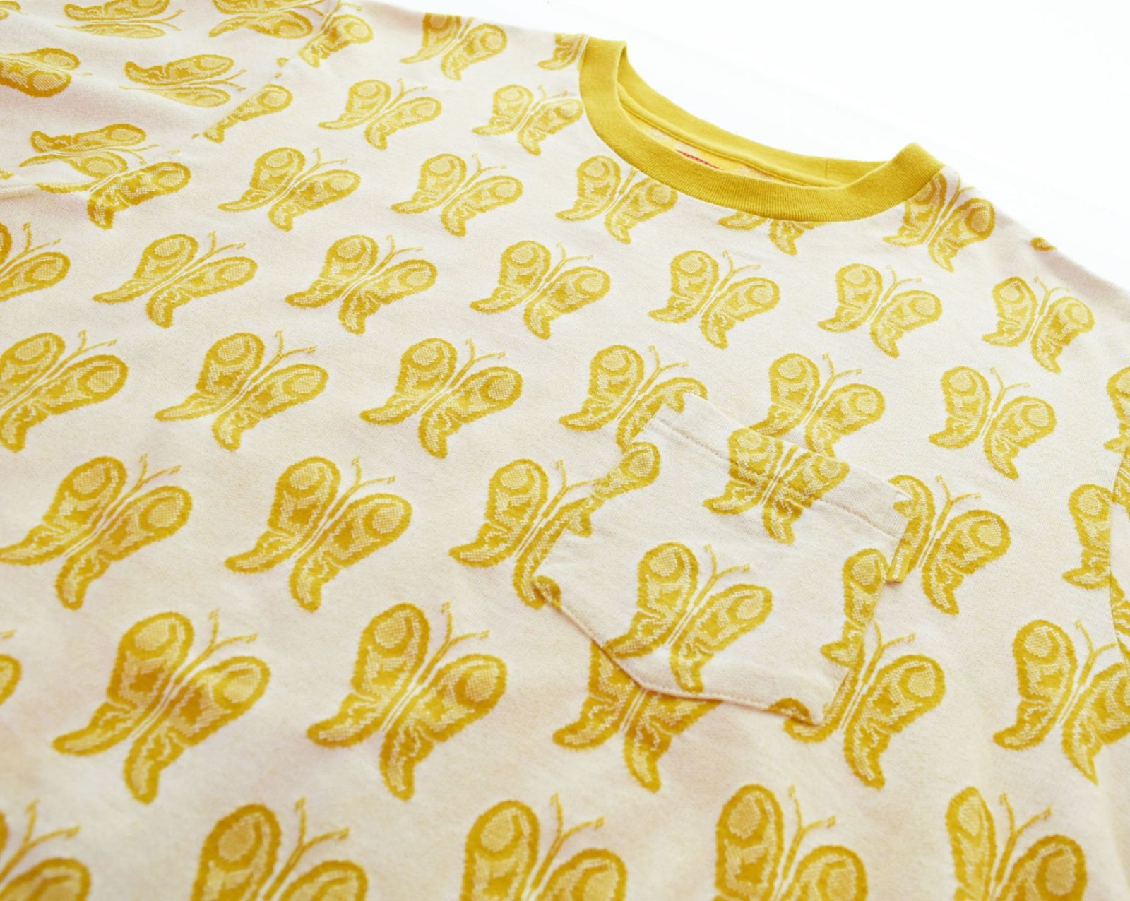 シュプリーム SUPREME 18SS Butterfly Jacquard L S Top Tee 蝶