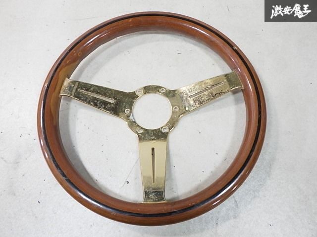 ☆32.5φ☆ゴールドスポーク☆ NARDI ナルディ ウッド ハンドル