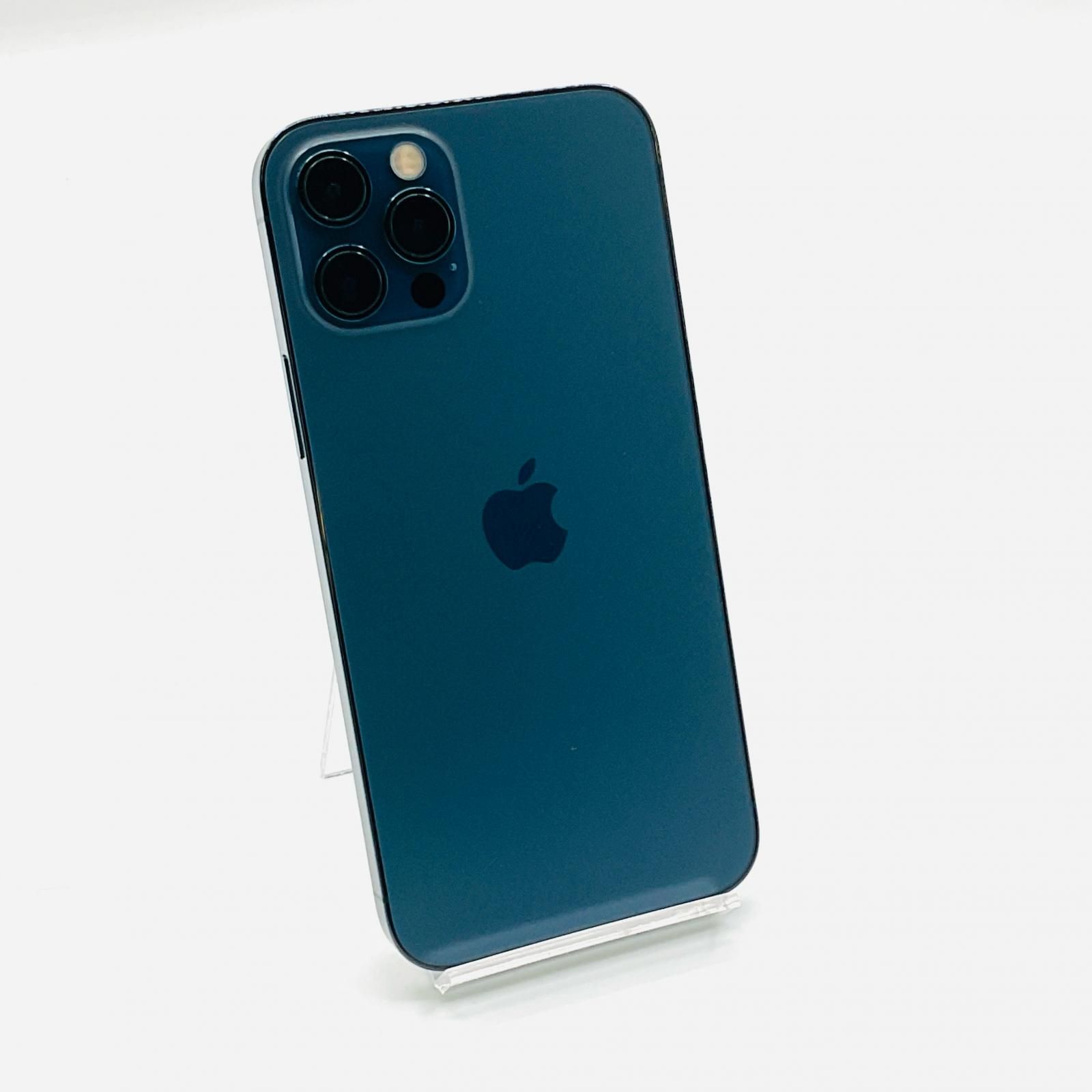 【全額返金保証】【最速発送】Apple iPhone 12 Pro 128GB パシフィックブルー au 動作確認済 84%