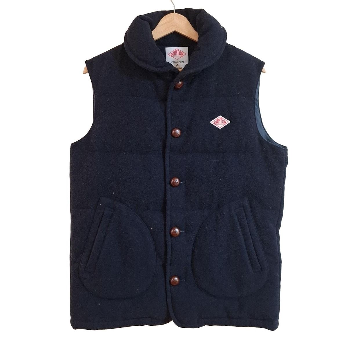 DANTON ダウンベスト ネイビー DANTON ダントン インナーダウンベスト