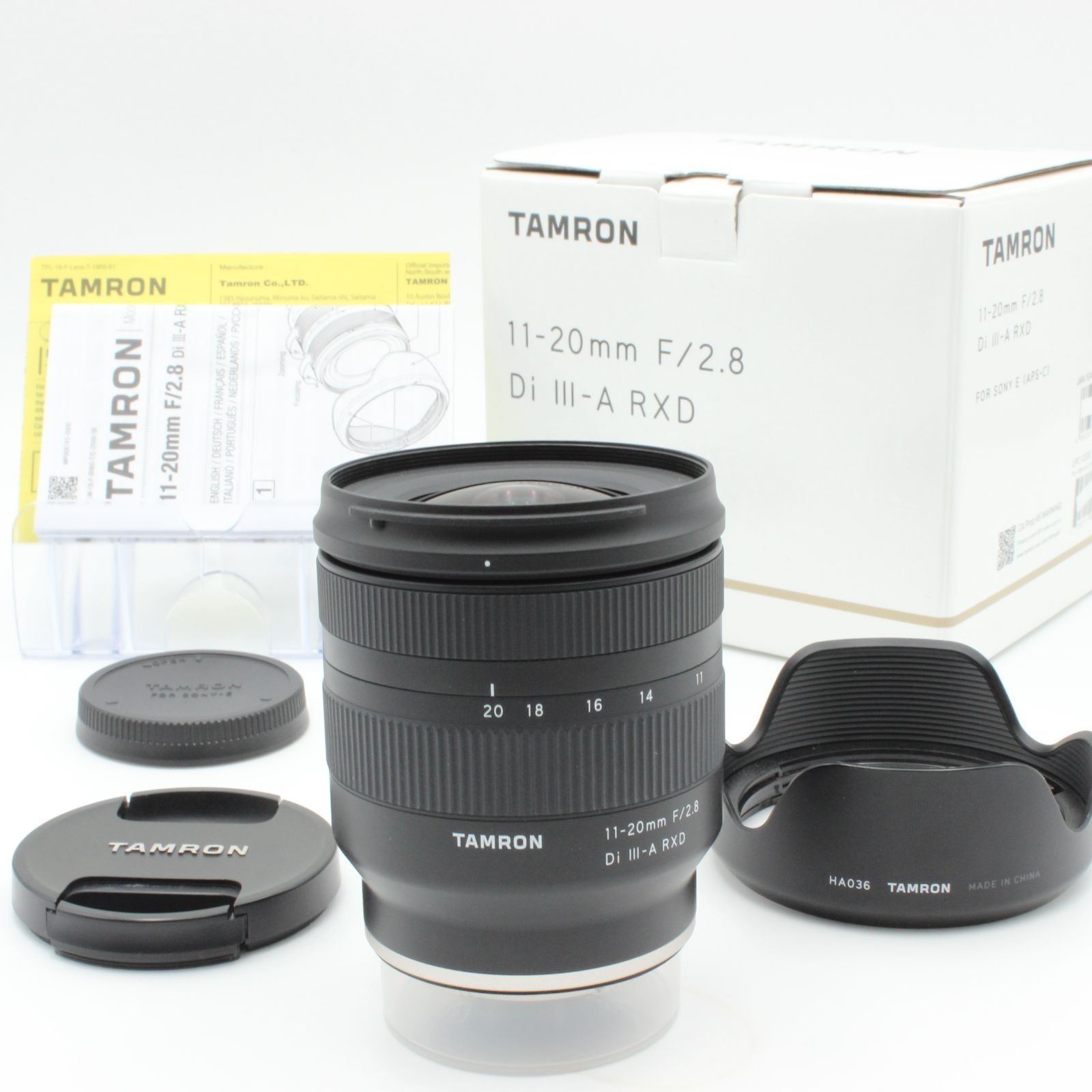 タムロン 11-20mm F/2.8 ソニー Eマウント APS-C 美品 美品