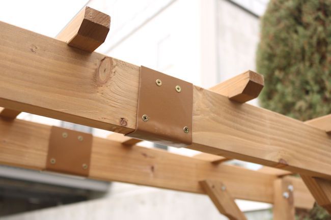 送料無料 天然木製フレックスパーゴラアーチ（埋込金具セット）木製