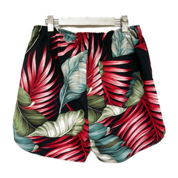 JUNGLE GURL LOS ANGELS ジャングルガール 国内正規 Jungle Collection Kilikopela Men's  Shorts アロハショーツ Black Red Leaf 黒 赤 S - メルカリ