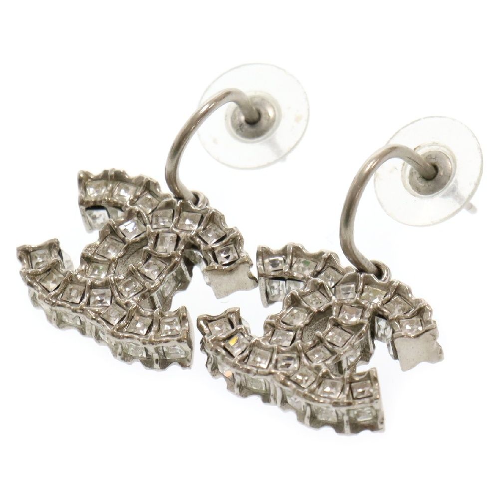 CHANEL (シャネル) BOUCLES OREILLE CCロゴ フープピアス シルバー A44526Y02003 Z2371