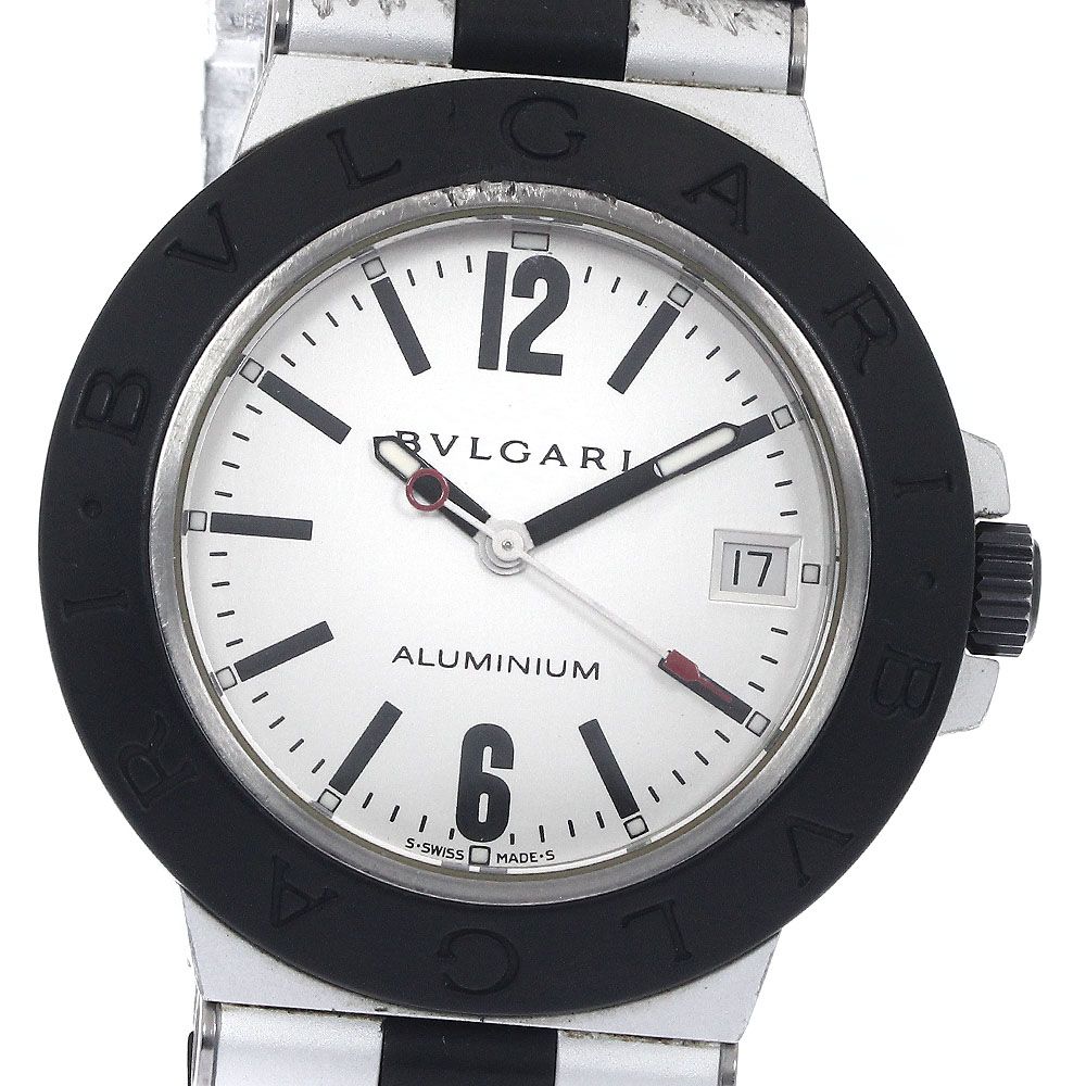 専用2 BVLGARI 時計アルミニウム　AL38TA 自動巻き　メンズ　箱付き BVLGARI ブルガリ 腕時計 アルミニウム AL38TA シルバー文字盤