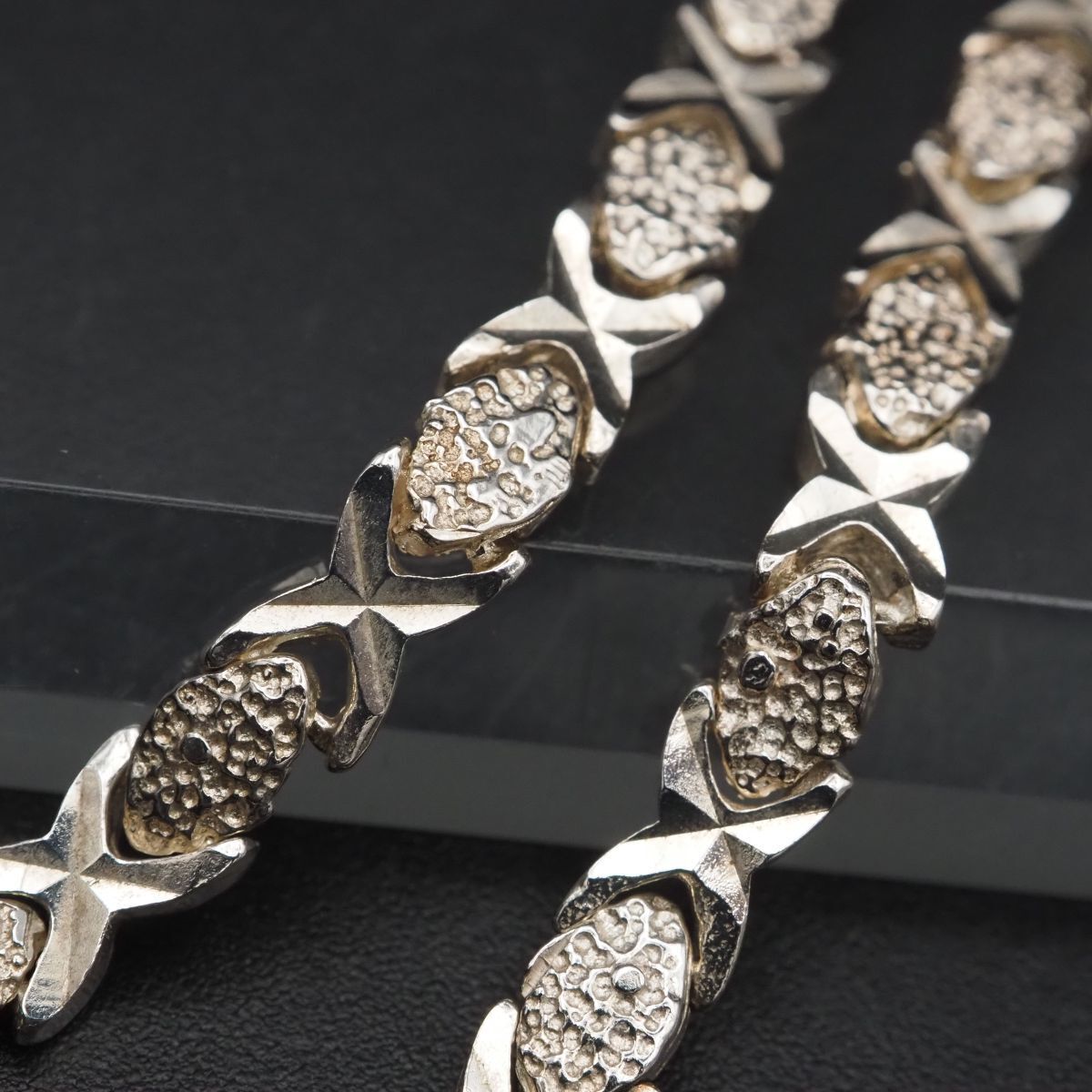 2本　ヴィンテージ チェーン ネックレス ブレスレット　シルバー925 刻印あり 308dd2833c315e212c060e64d38b05