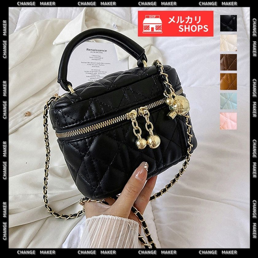 キルティングショルダーバッグ ミニバッグ ショルダーバッグ