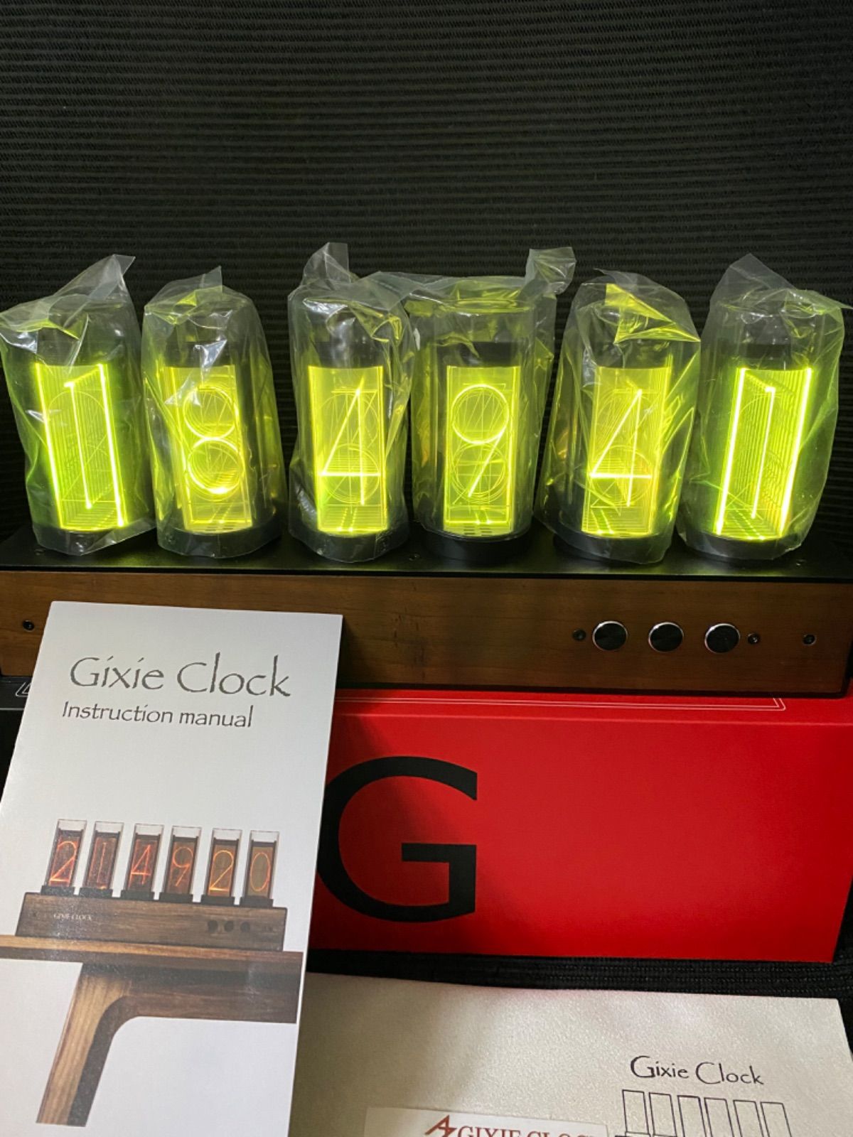 ギクシークロック Wi-Fi 正規品 日本仕様 Gixie Clock ニキシー管時計 新品 ブラック 70 - メルカリ