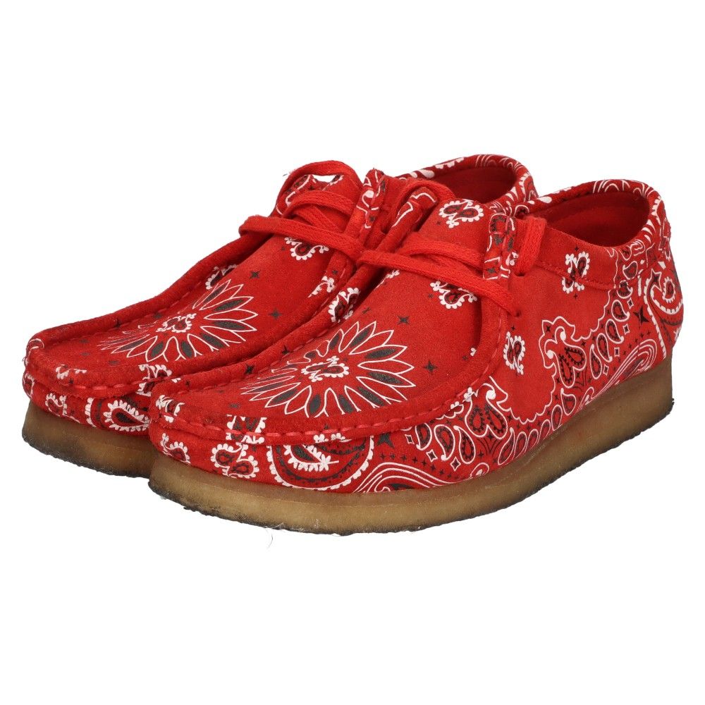 SUPREME (シュプリーム) 19SS ×Clarks Bandana Wallabee クラークス バンダナワラビー ショートブーツ レッド