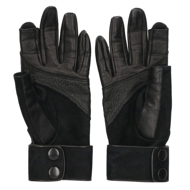  リックオウエンス RU 6455 レザーグローブ手袋 メンズ 7.5 手袋 小物