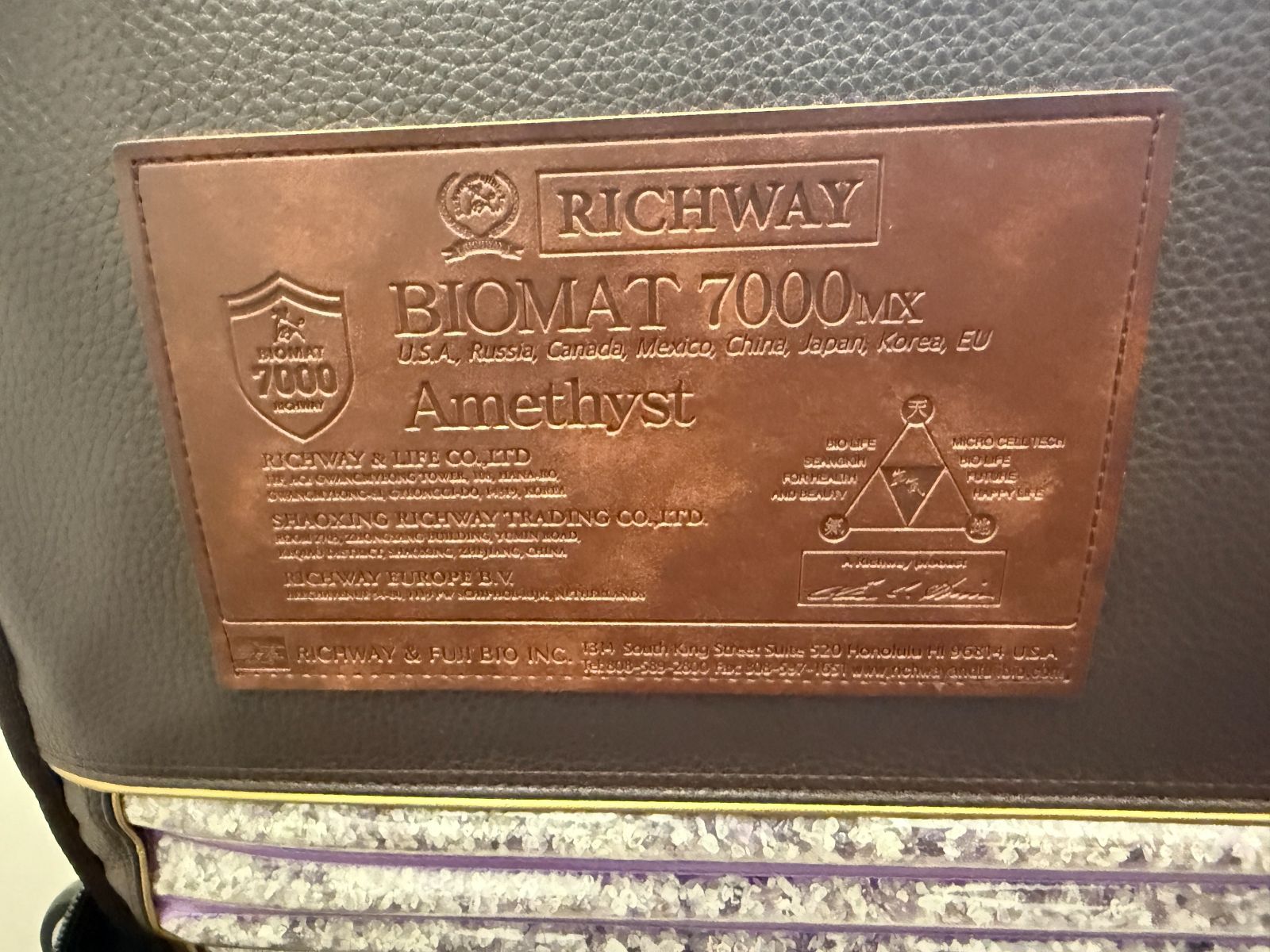 ⭐︎美品⭐︎リッチウェイ　ミニバイオマット7000mx　キャリーバッグ付き リッチウェイ ミニバイオマット7000mx キャリーバッグ付き 温熱
