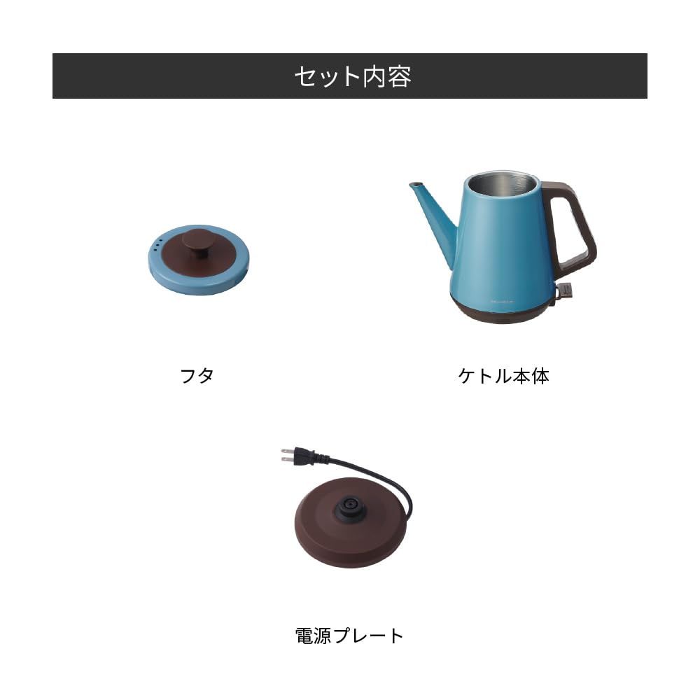 レコルト 電気ケトル クラシック リーブル 0.8L マッドレッド RCK-2FKR