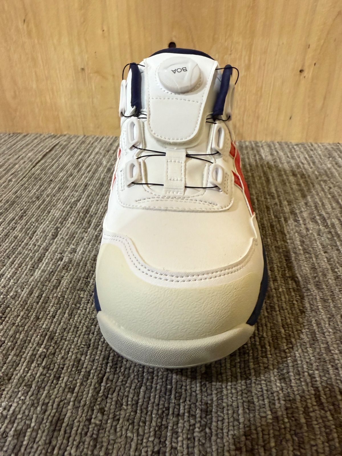 SGM ♥ asics 安全靴 ウィンジョブ ホワイト クラシックレッド 25cm STEELWINDOWSANDDOORS_COM