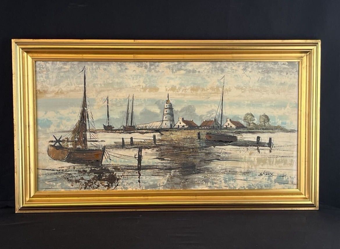 海辺の作品 独特な技法