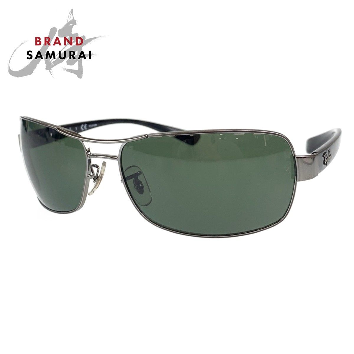 美品 Ray-Ban レイバン ブラック メタル RB3379 サングラス 偏光レンズ 度なし メンズ 401032 【中古】 美品 Ray-Ban レイバン ブラック メタル RB3379 サングラス 偏光レンズ