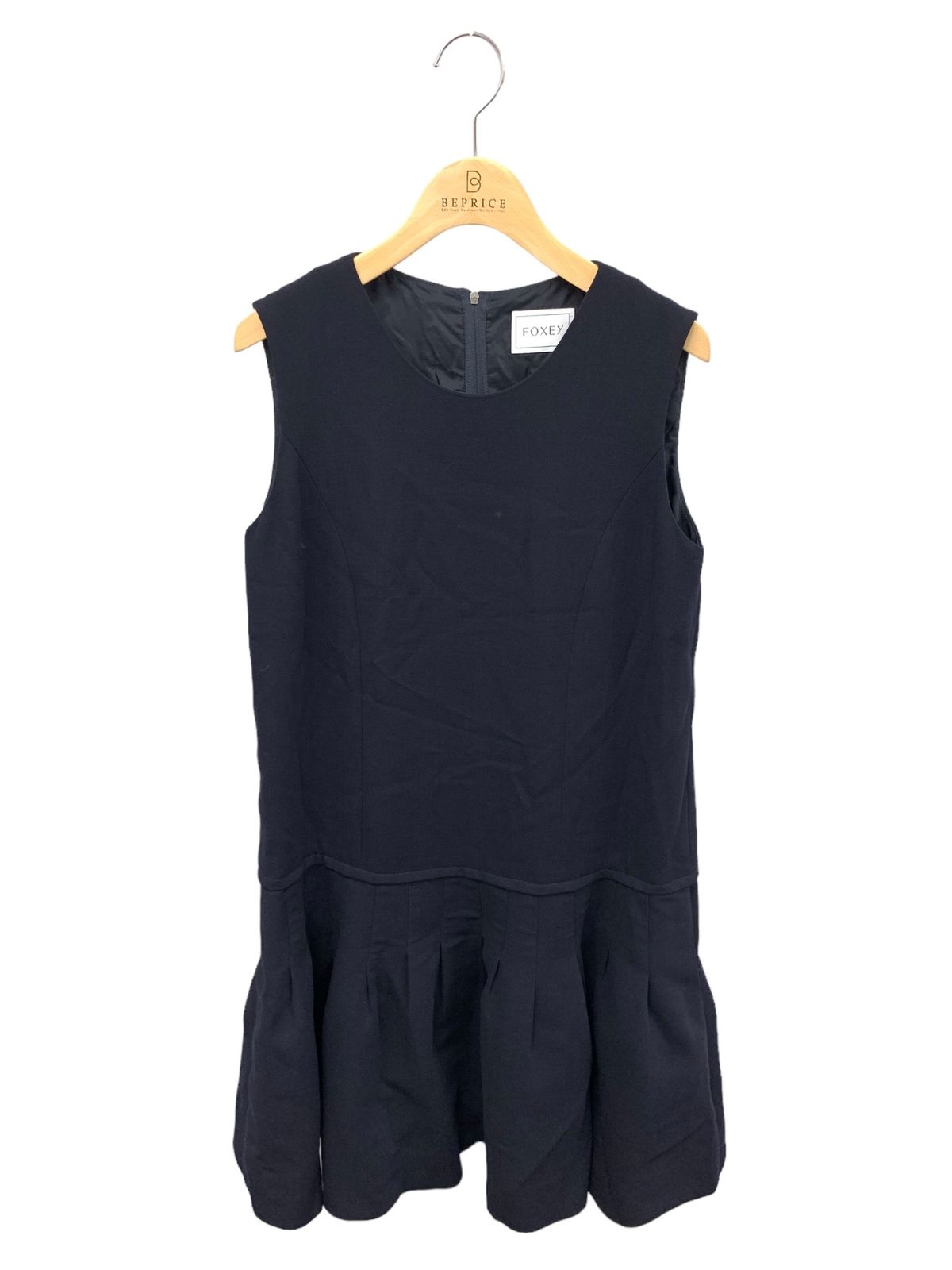 フォクシーブティック ドロップドウエイストピンタックドレス 36745