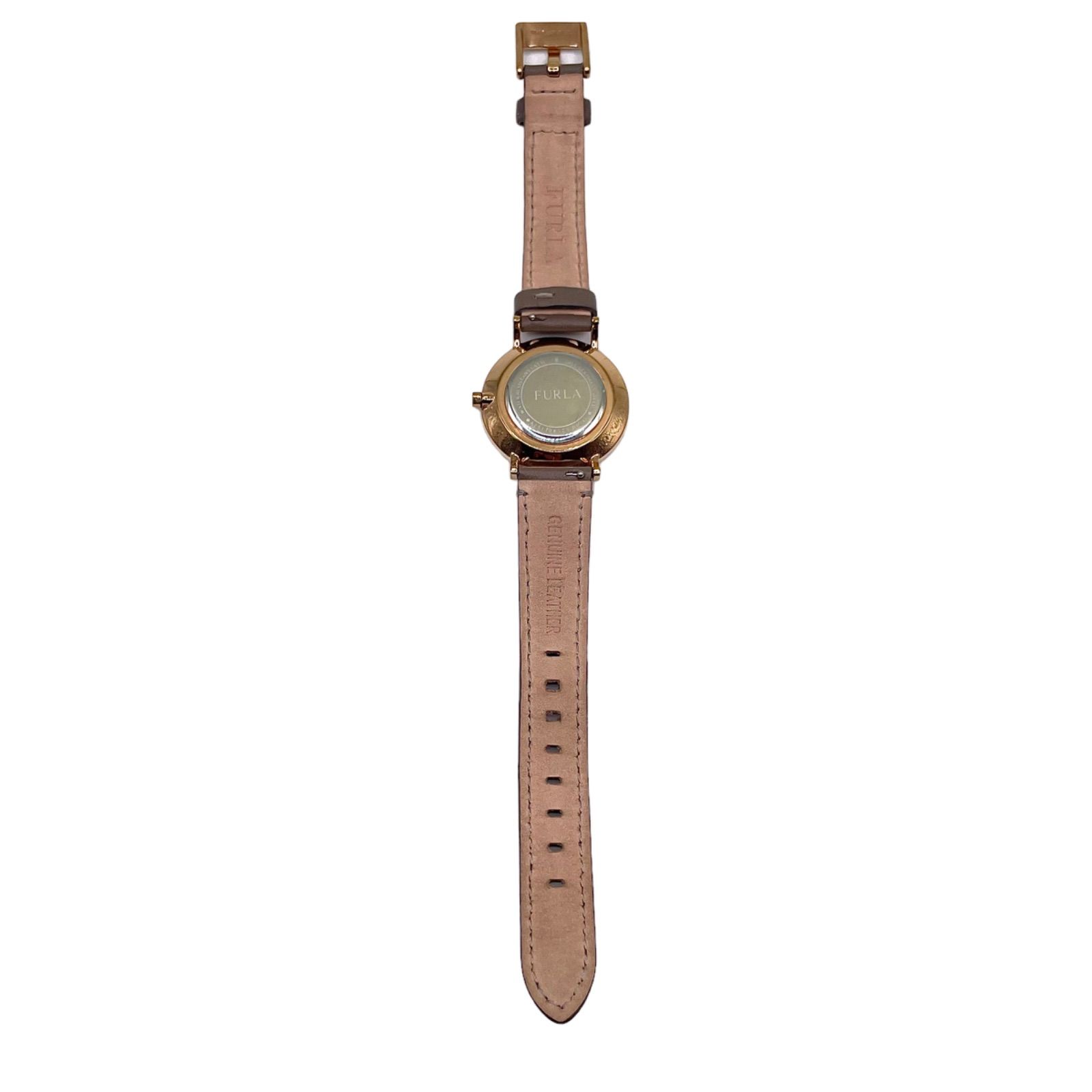 稼動 腕時計　FURLA フルラ　新品ベルト　新品電池　レディース　F50 ◇美品 稼働 FURLA 腕時計 レディース レザーベルト 新品電池 s