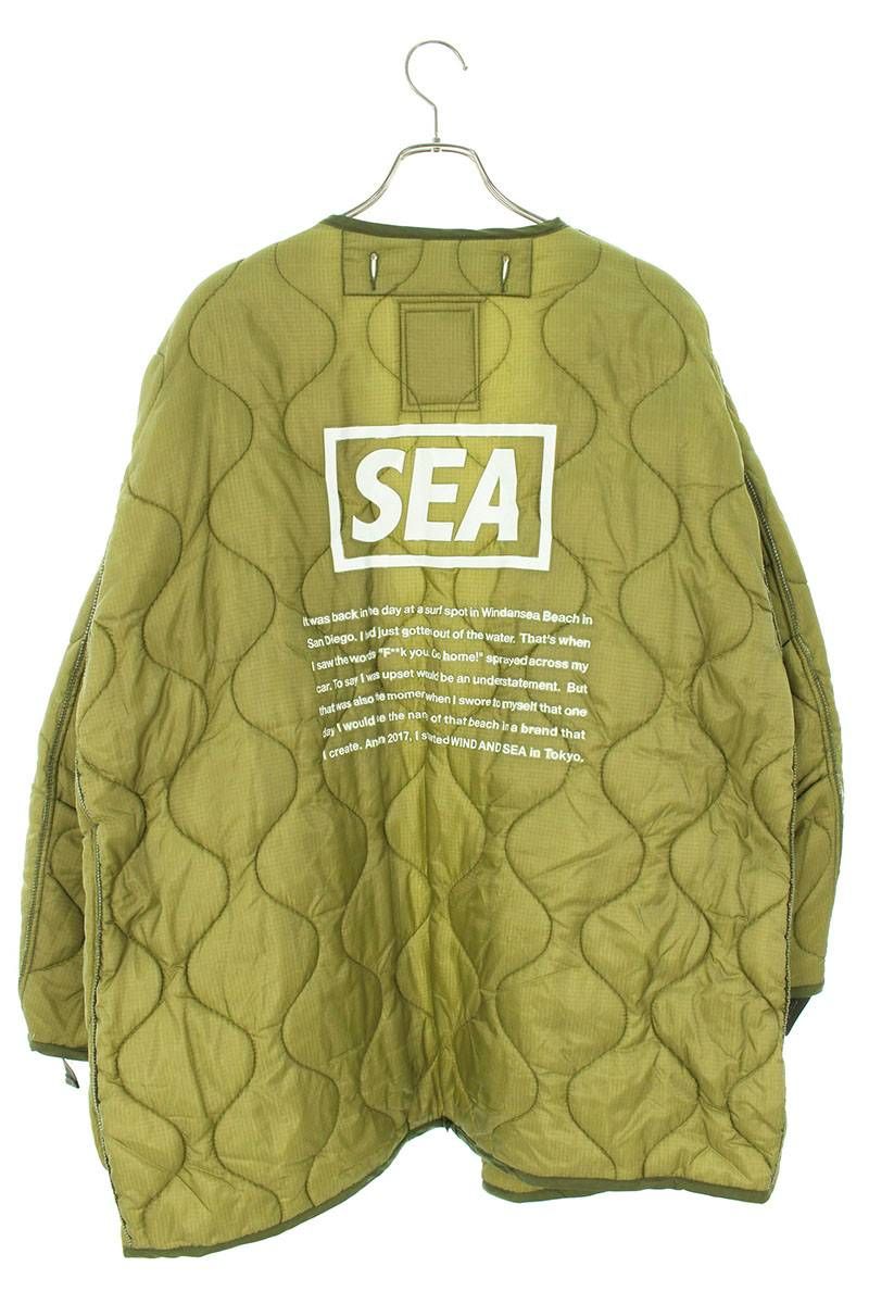 Wind and sea QUILTING LINER JACKET olive