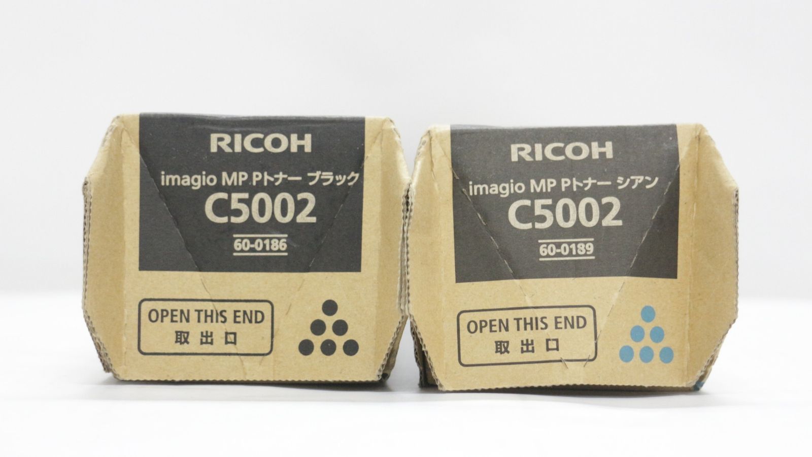 ♥ RICOH 純正 トナー C5002 2色 シアン ブラック リコー ITP3HDTALZ68-D-F01-byebye