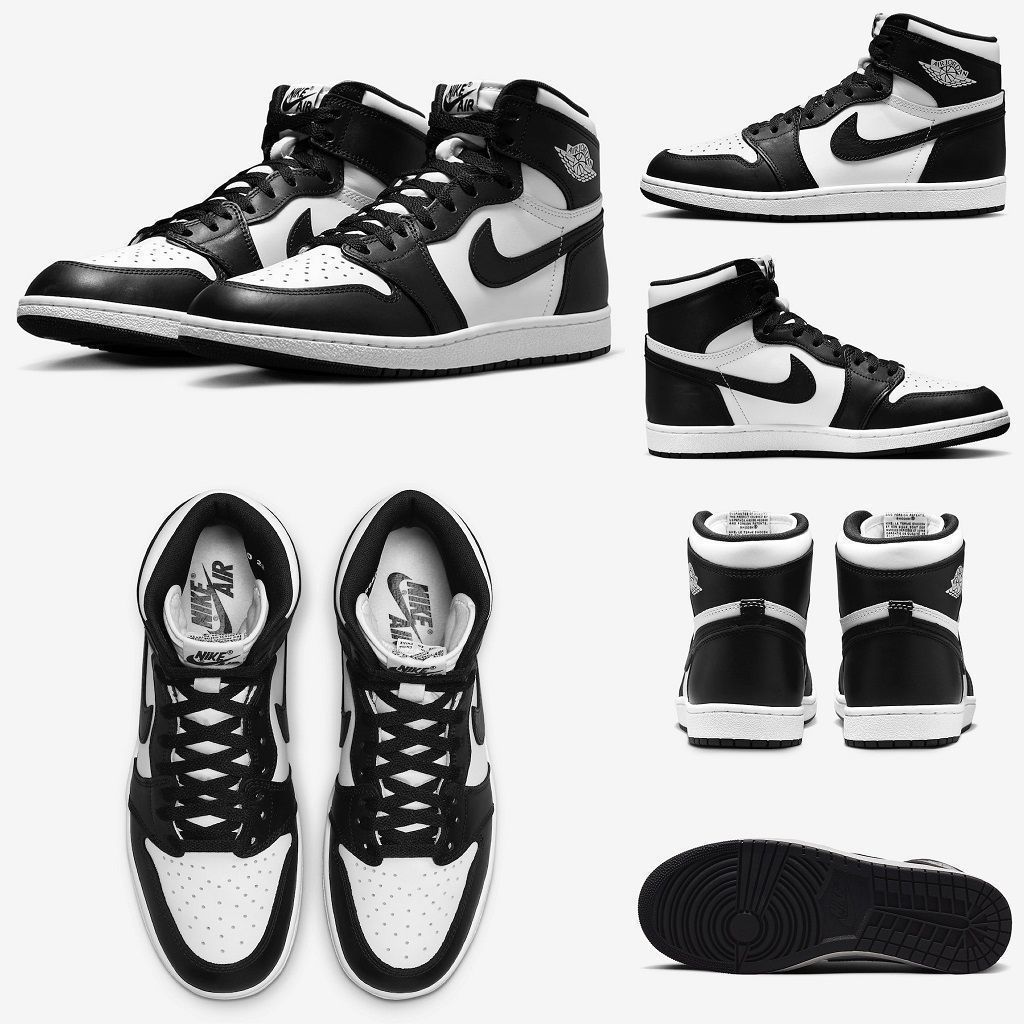 シューズ(男性用) NIKE Air Jordan 1 High 85 Blach/White NIKE AIR JORDAN 1 HIGH 85 BLACK WHITE BQ4422-001 (Nike