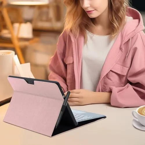 ピンク Omnpak Microsoft Surface Pro 9 2022 ケース 専用保護カバー