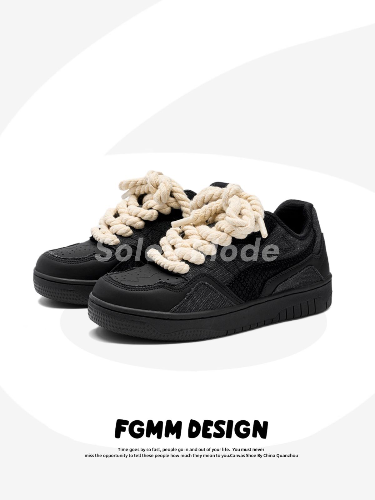 FGMM NICHE% ブラックスニーカー 厚底 FGMM 厚底スニーカー 黒 GEEK - メルカリ