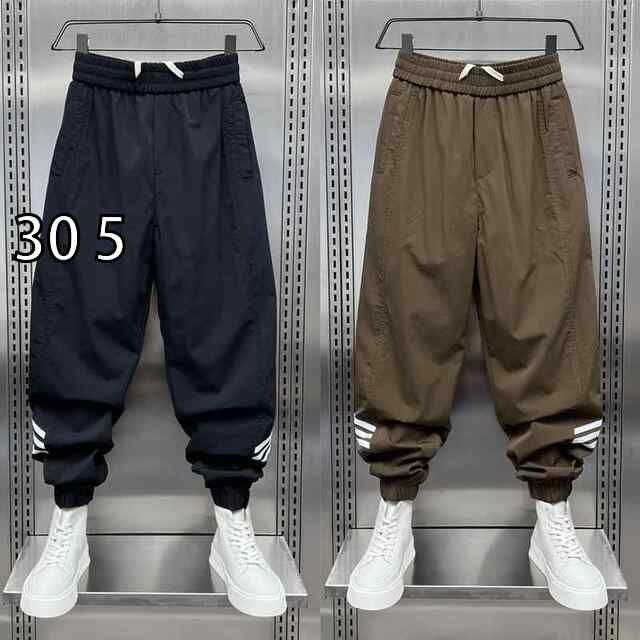 [30 5 ]メンズ ファッション 服  オシャレ シンプル 大 かっこいい 大きいサイズ ストリート 紳士服 秋 カジュアル パンツ 韓国 スタイル ストライプ スウェットパンツ