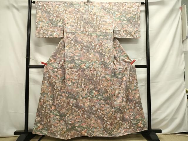 平和屋着物□江戸小紋 鮫小紋柄 逸品 正絹 未使用 AAAS3428mf 平和屋