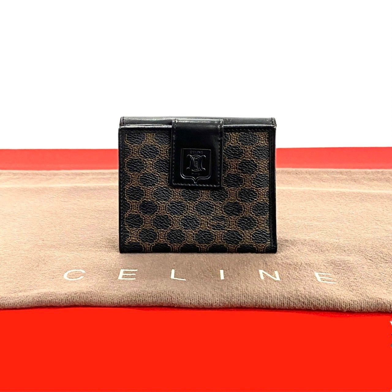 極 美品 CELINE セリーヌ ヴィンテージ マカダム ブラゾン 柄