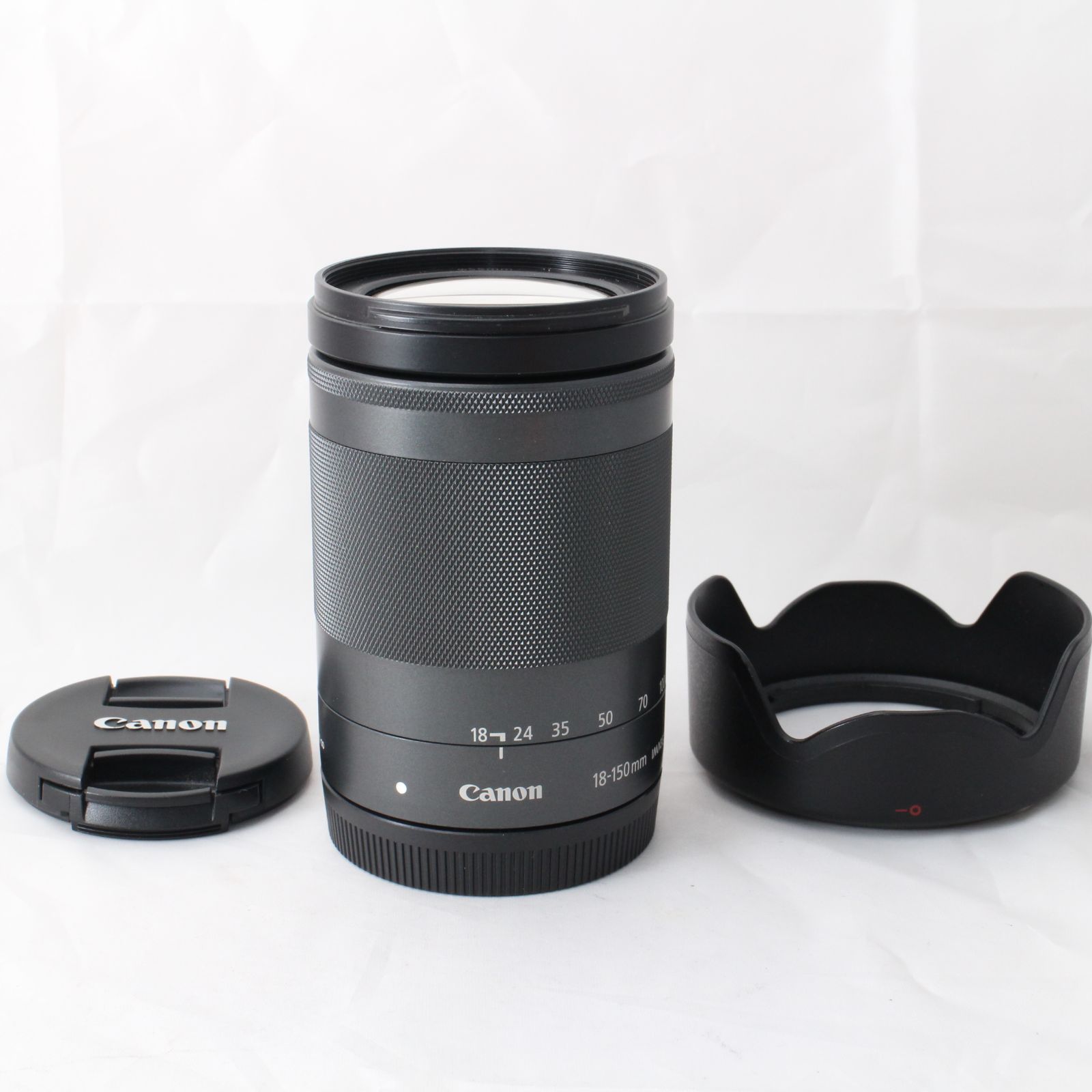 フード付 Canon 望遠ズームレンズ EF-M18-150mm F3.5-6.3 IS STM ミラーレス グラファイト EF-M18-150ISSTM キヤノン 4258