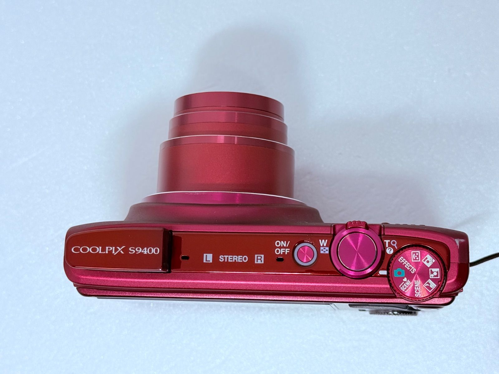 美品　Nikon COOLPIX S9400 赤　光学18倍ズーム コンデジ Nikon coolpix S9400 ヴェルヴェットレッド 動作確認済 平成コンデジ