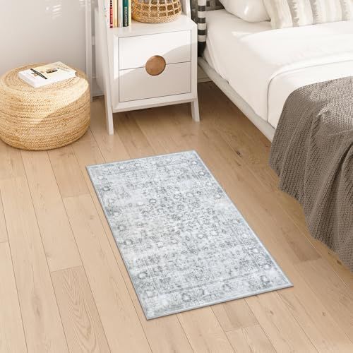 売切注意 お急ぎ下さい ペルシャ風 50х80cm オールシーズン適用 小さい 洗える ふわふわ バスマット おしゃれ 滑り止め 室内 吸水 ラグマット 低反発 防音 玄関マット 屋外 泥落とし アンティーク 長方形 HAOCOO 防臭 軽量 ヴィンテージ風