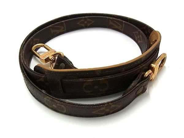 美品 ルイヴィトン モノグラム ショルダーストラップ ブラウン 旧金具 楽天市場】【中古】LOUIS VUITTON ショルダーストラップ ヌメ革