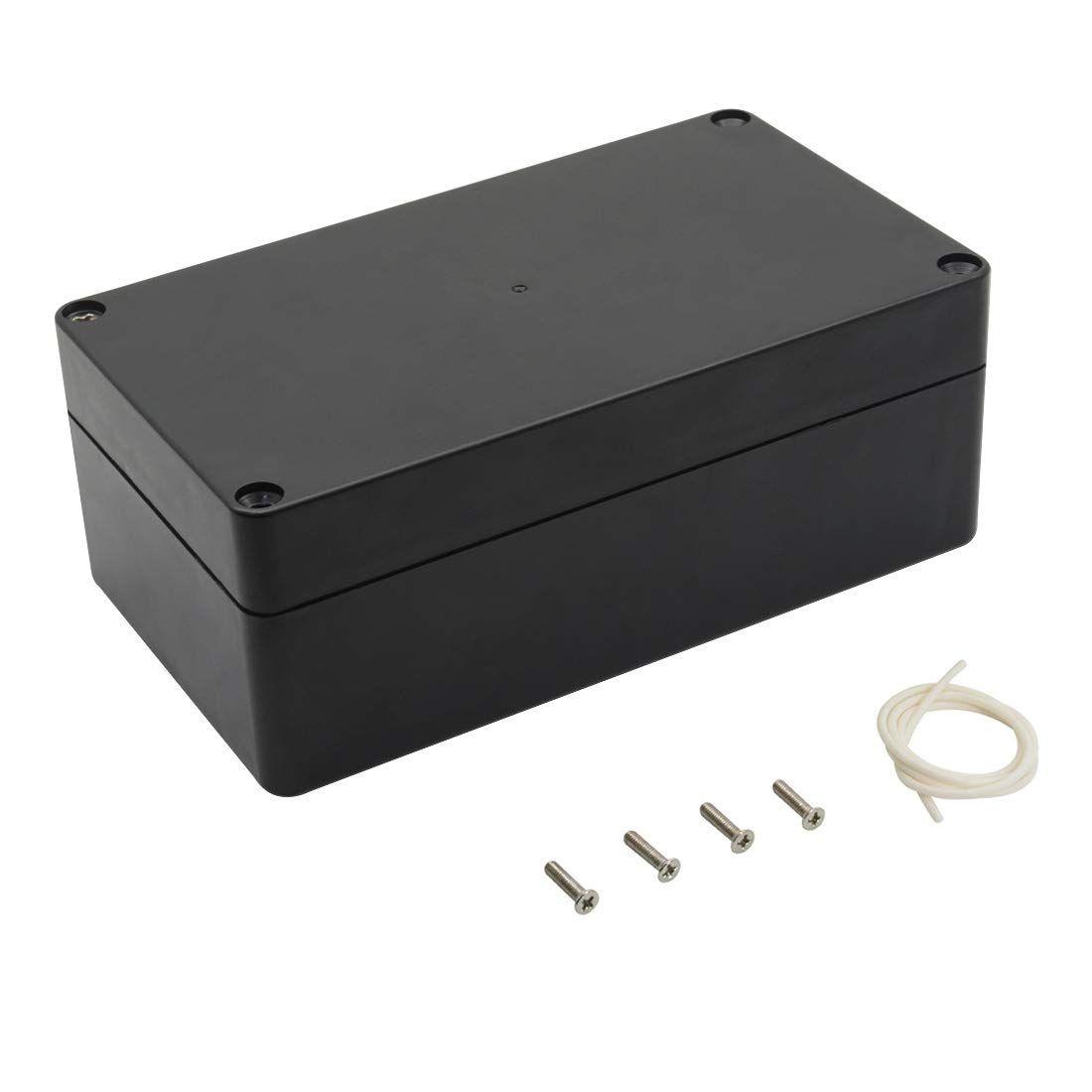 LeMotech ABSプラスチックケースIP65 防水ボックス 電気プロジェクトボックス ジャンクションボックス 接続箱 ブラック158 x 90 x 60mm [ブラック] [6.2