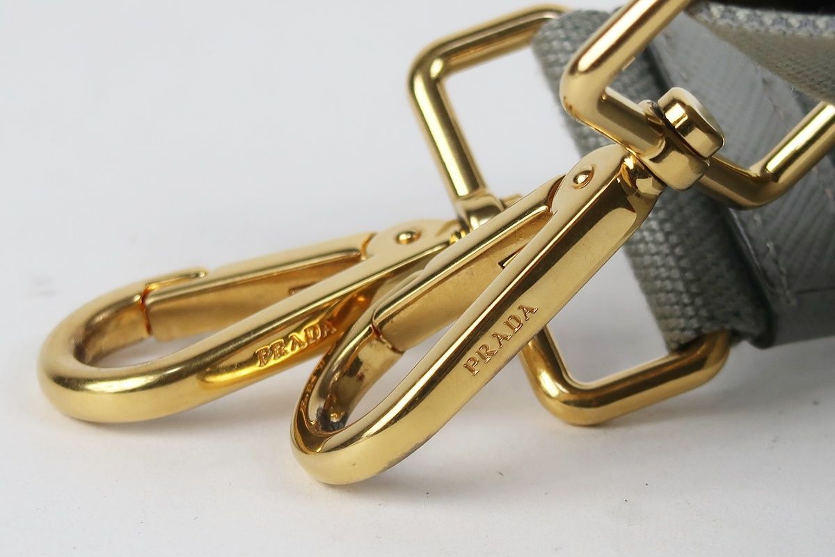 超美品】PRADA プラダ カナパ ショルダーストラップのみ 付属品 グレー
