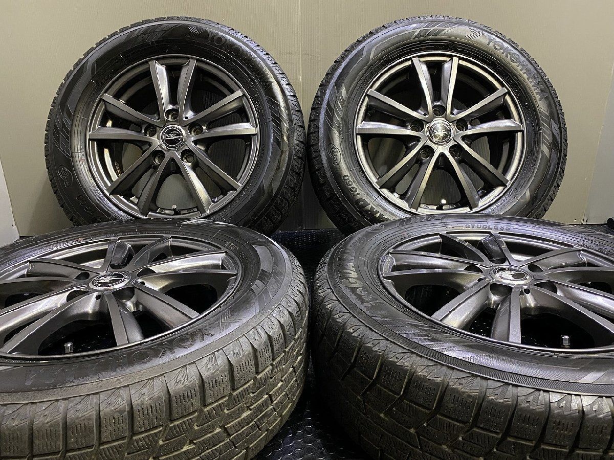 YK ice GUARD iG60 195 65R15 スタッドレス Weds NIRVANA 15インチ 6J5HPCD114.3 53 22年製 バリ溝 ヴォクシー ノア等 KTN547