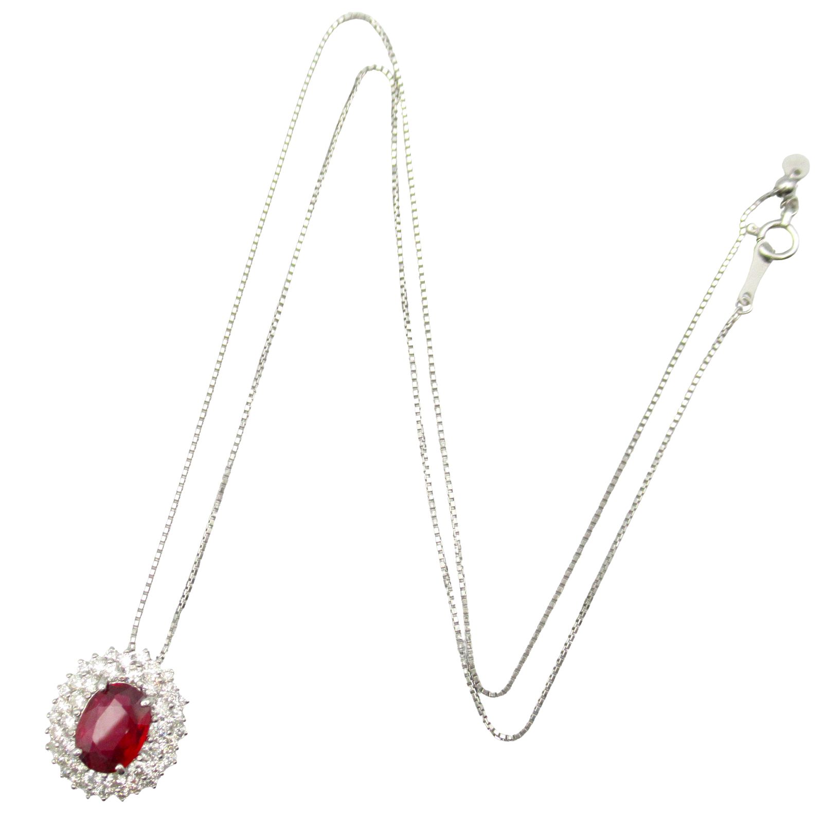 ジュエリー JEWELRY ネックレス 天然コランダムル ピジョンブラッド  