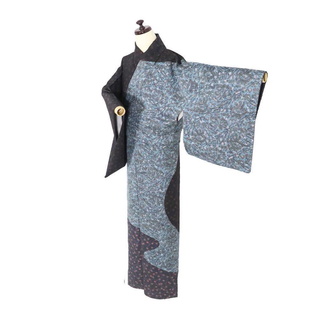 三越 付け下げ訪問着 花模様 淡いグレー 1AD0950000.webp