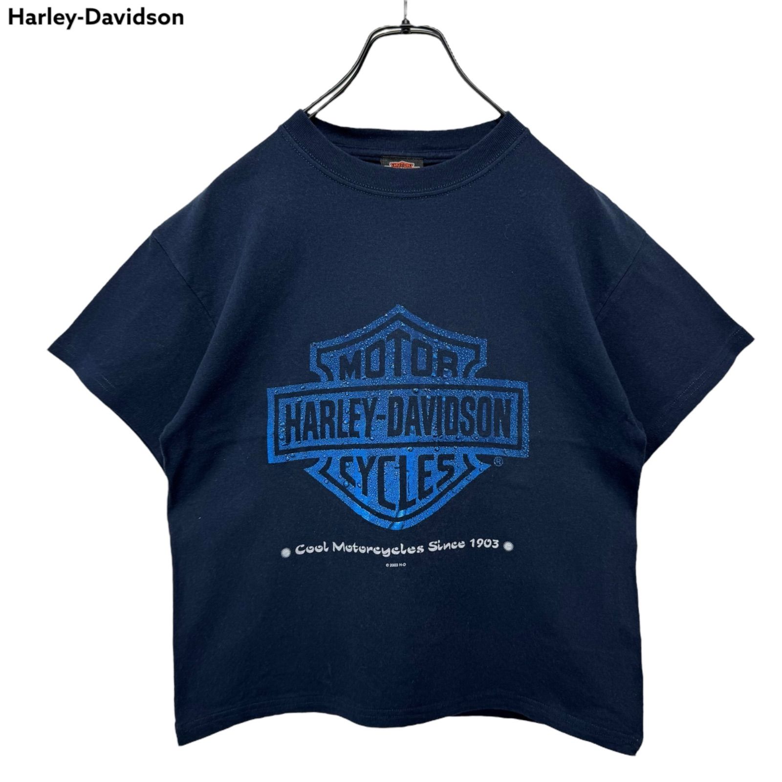 00s HARLEY-DAVIDSON Print T-shirt Tee USA製ボディ ハーレー