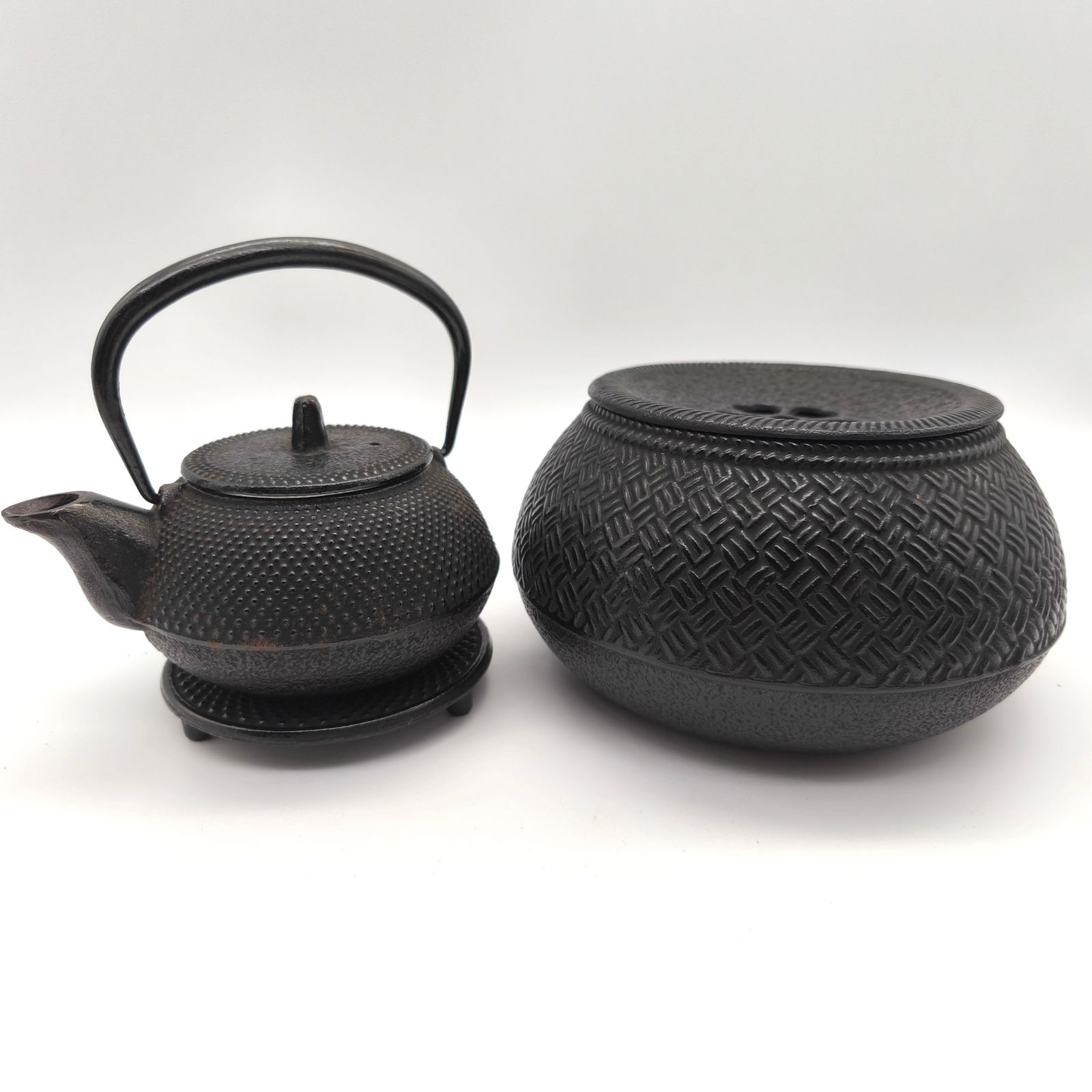 南部鉄器 岩鋳 急須 置き台 茶こぼし セット　ティータイム その他】南部鉄器 岩鋳 急須 置き台 茶こぼし セット