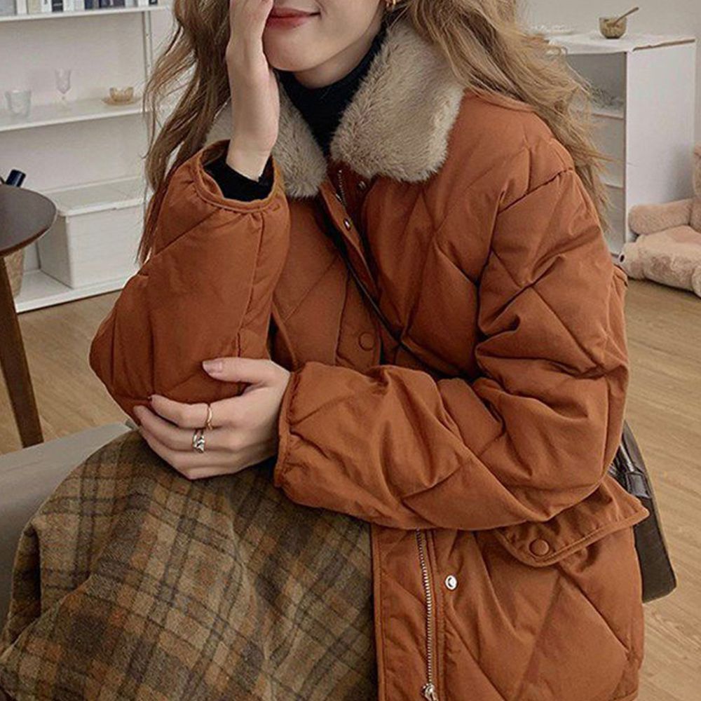 キルティング ブルゾン 中綿ジャケット 韓国 エコダウン