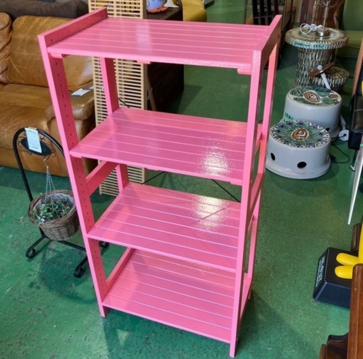 ピンク ラック シェルフ 収納棚 家具 オシャレ おしゃれ