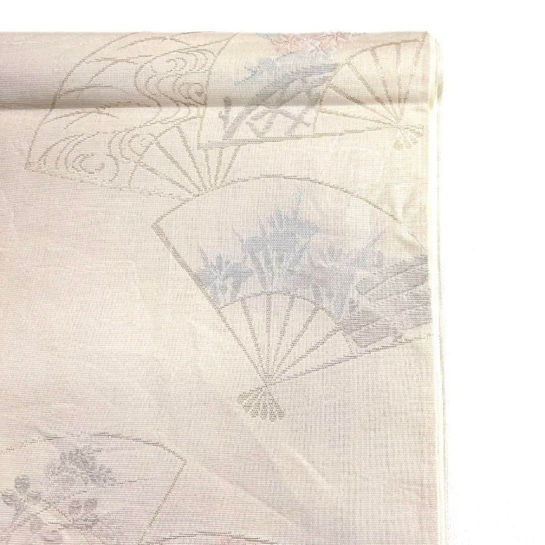 誕生日プレゼント 袋帯 紗 夏用 扇 メルカリ - d 045a 着物 菖蒲 萩 観世水 楓 菊 着物・浴衣